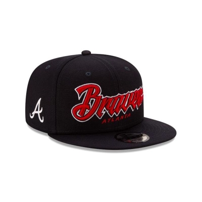 Sapca New Era Atlanta Braves MLB Slab 9FIFTY Snapback - Albastri